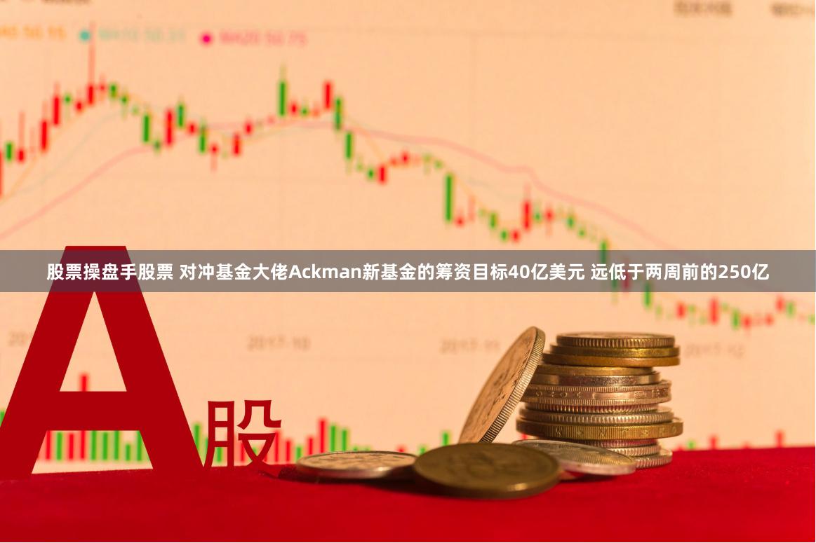 股票操盘手股票 对冲基金大佬Ackman新基金的筹资目标40亿美元 远低于两周前的250亿